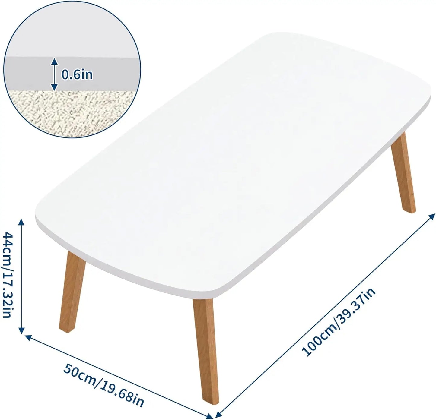 Rectangular Wooden Foldable Coffee, Tea, or Computer Table