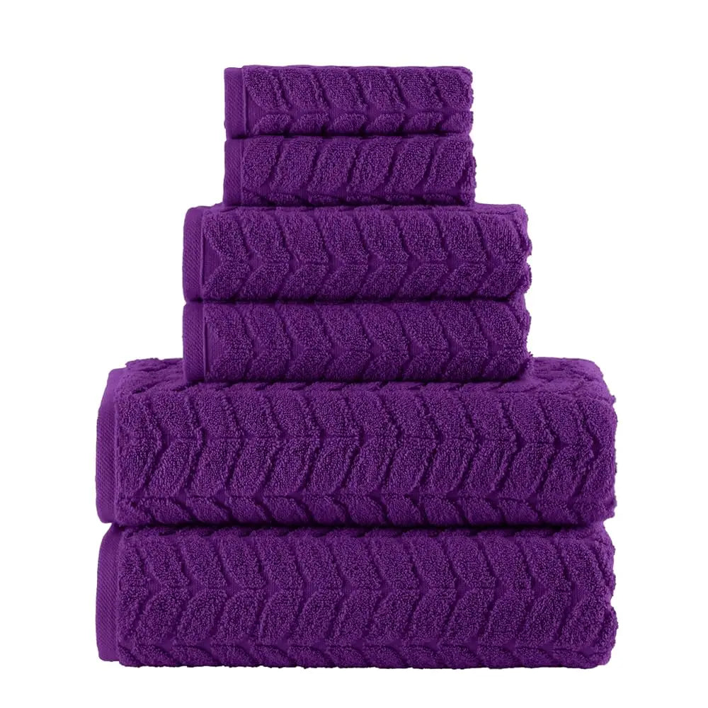 Luxury 6-Piece 100% Turkish Premium Cotton Towel Set