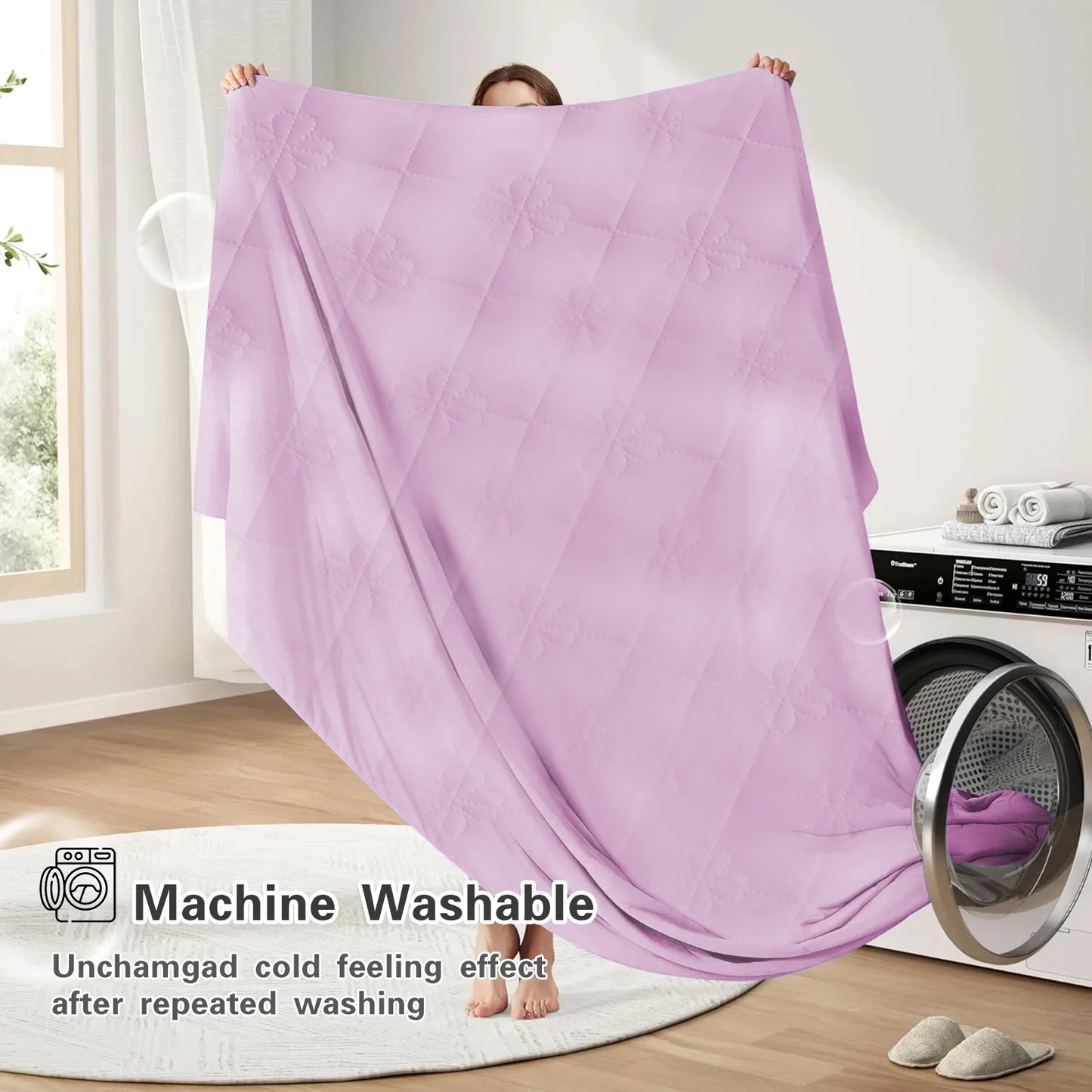 1pc Large Cooling Blanket for Hot Sleepers, Dual-Sided Soft & Lightweight Summer Bedding