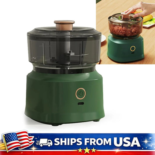 Electric Mini Food Chopper USB Rechargeable Garlic Onion Meat Grinder 350ML Portable Kitchen Food Processor
350ML Mini Food Processor with USB Recharge
