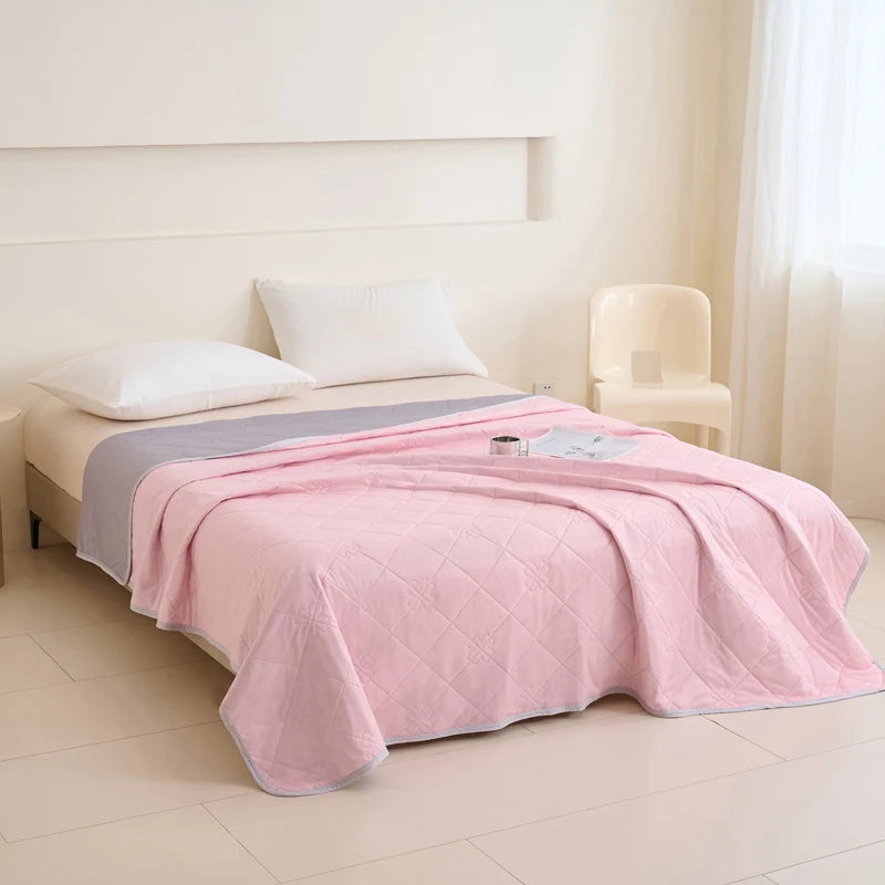 1pc Large Cooling Blanket for Hot Sleepers, Dual-Sided Soft & Lightweight Summer Bedding
