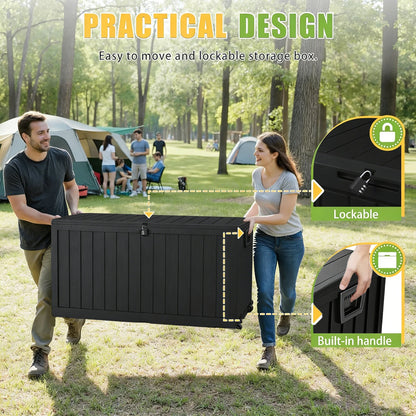 75 Gallon Resin Outdoor  Storage Deck Box