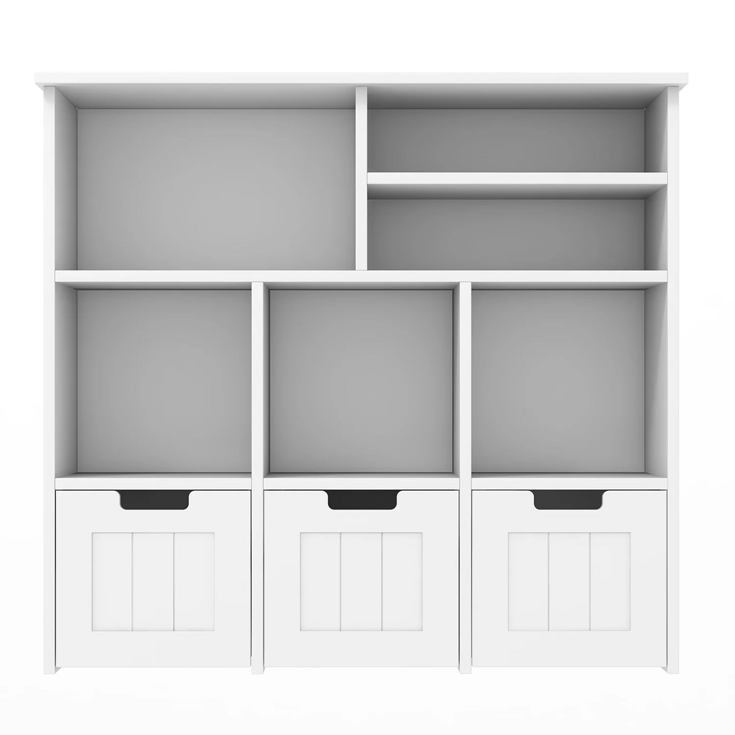 2-Shelf Toy and Book Organizer with 3 Removable Drawers