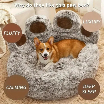 Cute Bear Paw Shaped Pet Bed, L, M, XL Sizes