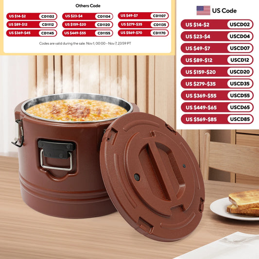 30L  Multifunctional Hot and Cold Commercial Insulated Stainless Steel Bucket