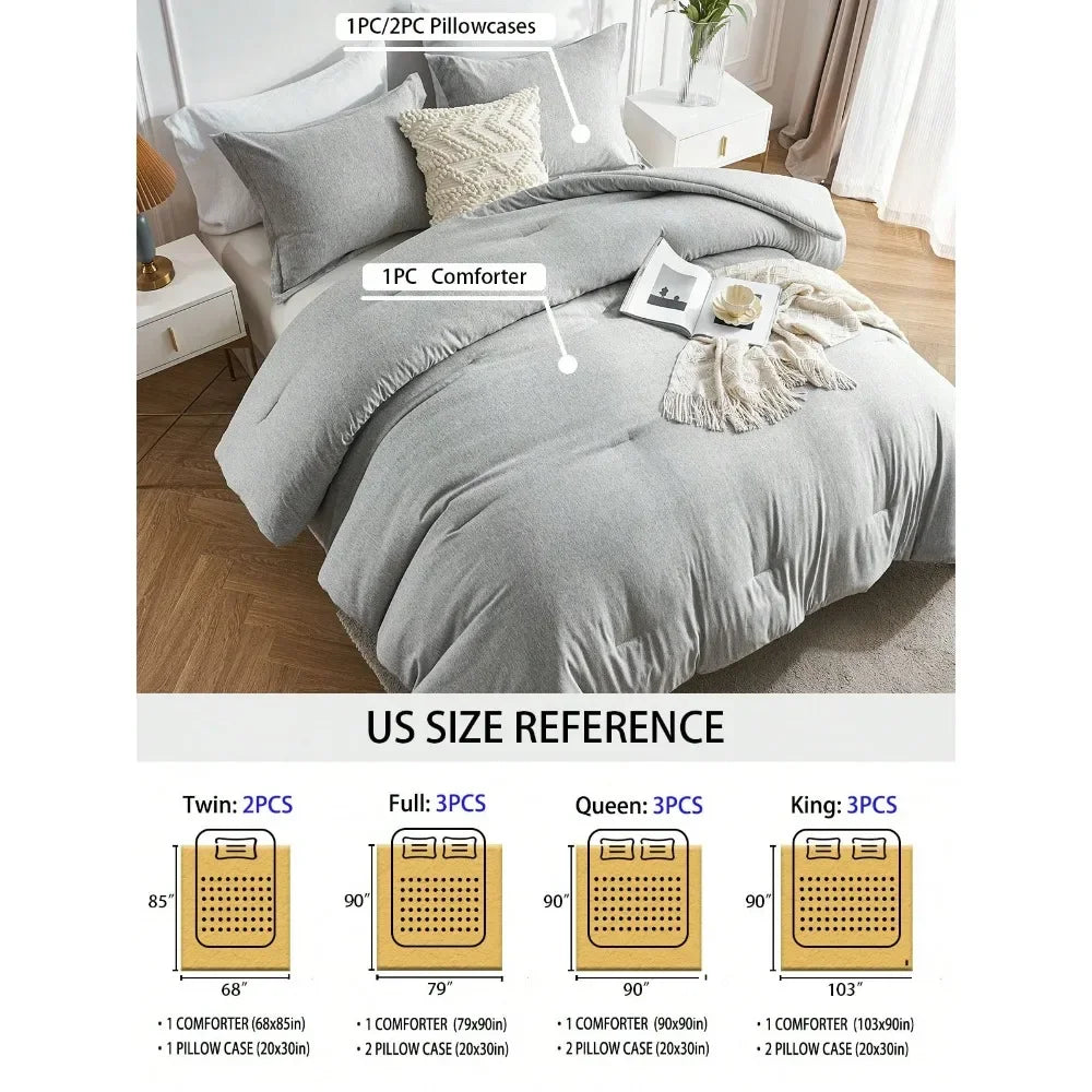 Soft Luxury Queen 3-Piece Bedding Set made with Cationic Dyeing Technique and Boho style
