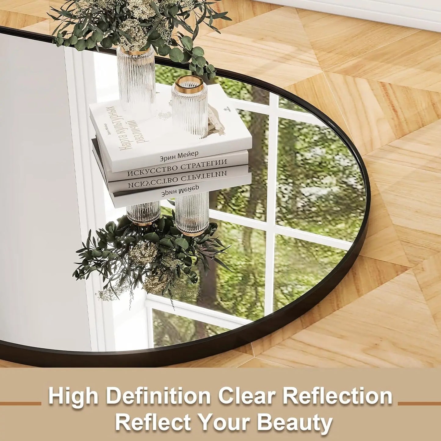 26" x 71" Full Length Mirror - Aluminum Alloy Frame - Extra Large for Bedroom, Living Room