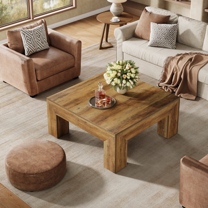 39.4-Inch Square Coffee Table