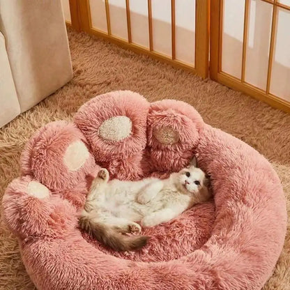 Cute Bear Paw Shaped Pet Bed, L, M, XL Sizes