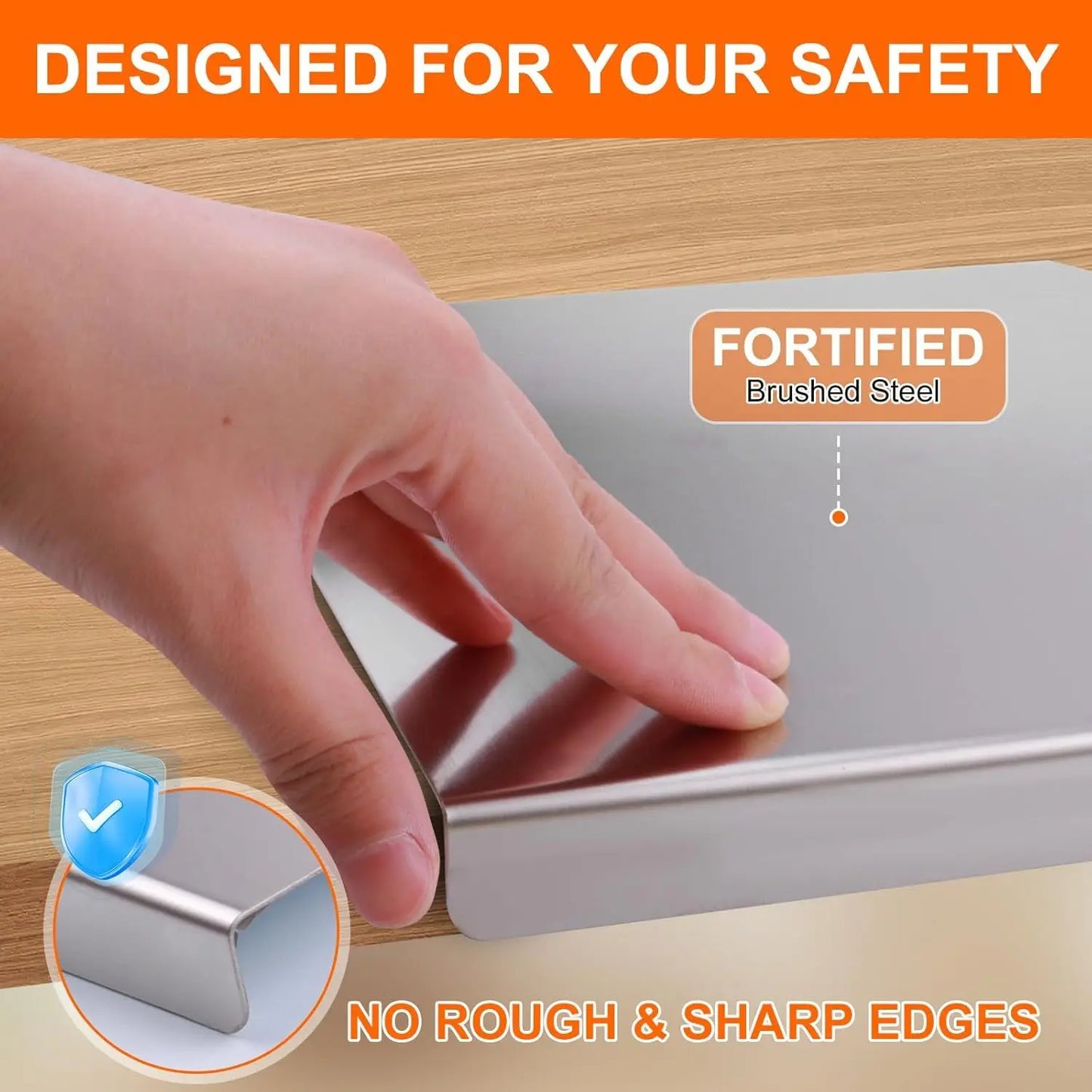 Large  304 Stainless Steel  Countertop Cutting Board