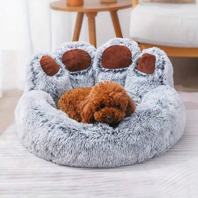 Cute Bear Paw Shaped Pet Bed, L, M, XL Sizes