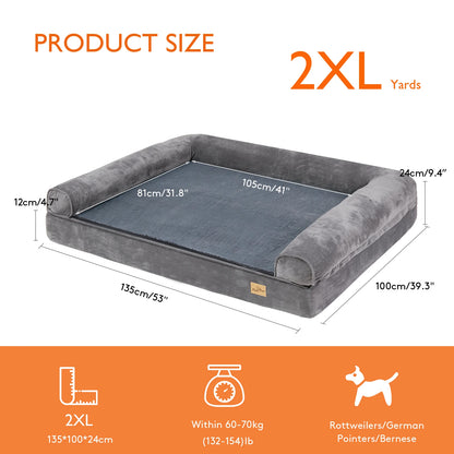 Dog Bed Extra Large Orthopedic Pet Couch with Removable and Washable Cover
