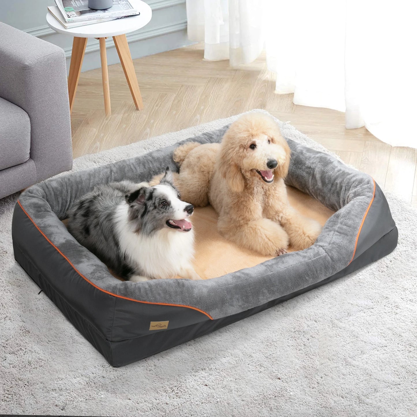 Waterproof Large Dog Bed with Removable and Washable Cover