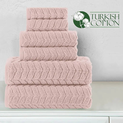 Luxury 6-Piece 100% Turkish Premium Cotton  Towel Set