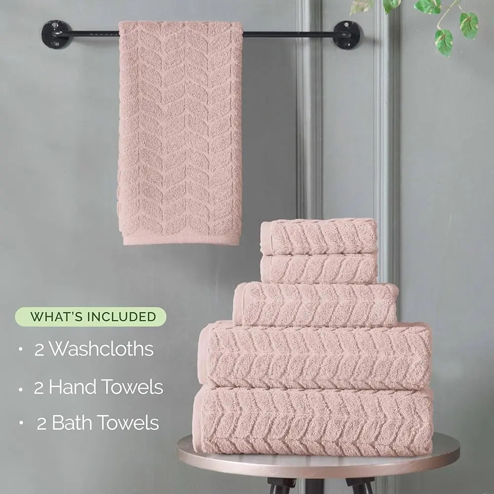 Luxury 6-Piece 100% Turkish Premium Cotton  Towel Set