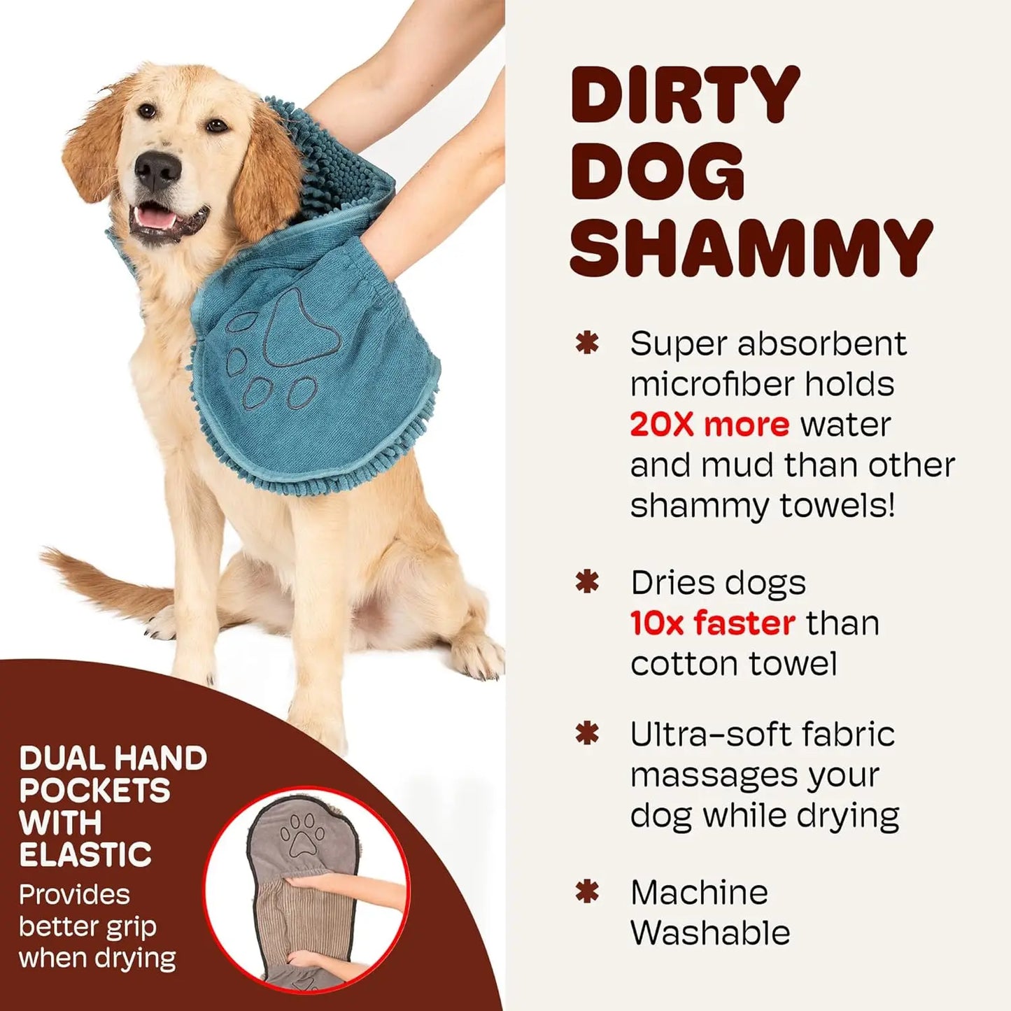 Absorbent Quick-Drying Pet Towel