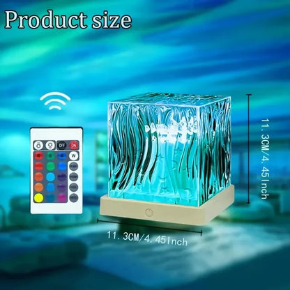 16 Color Remote Control Aurora Night Light & Ocean Wave Projector