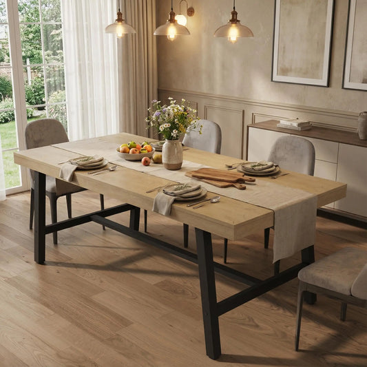 70.87 Inch Rectangle Dining Table For 6-8 People,