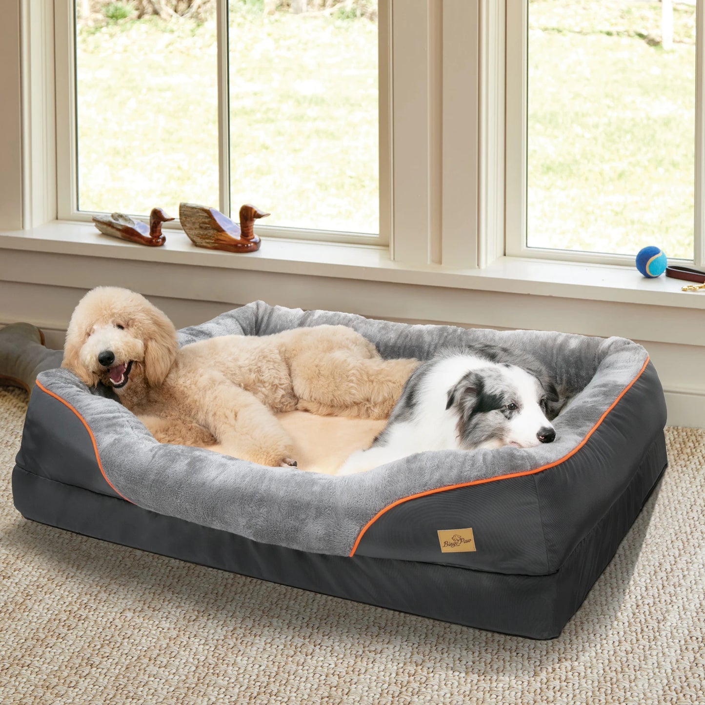 Waterproof Large Dog Bed with Removable and Washable Cover