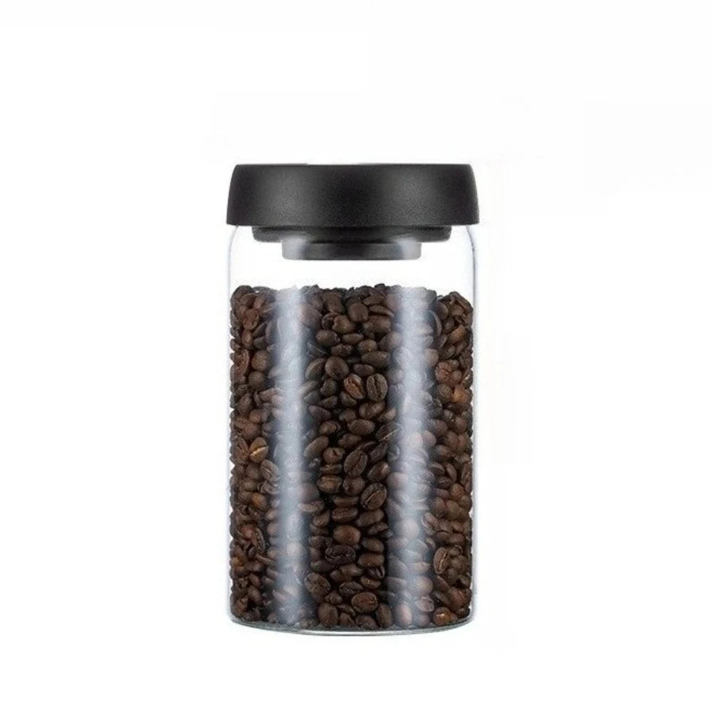 Glass Kitchen Airtight Storage Jar Coffee Jar