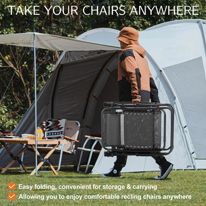 Set of 2 Portable Zero Gravity Lounge Chairs