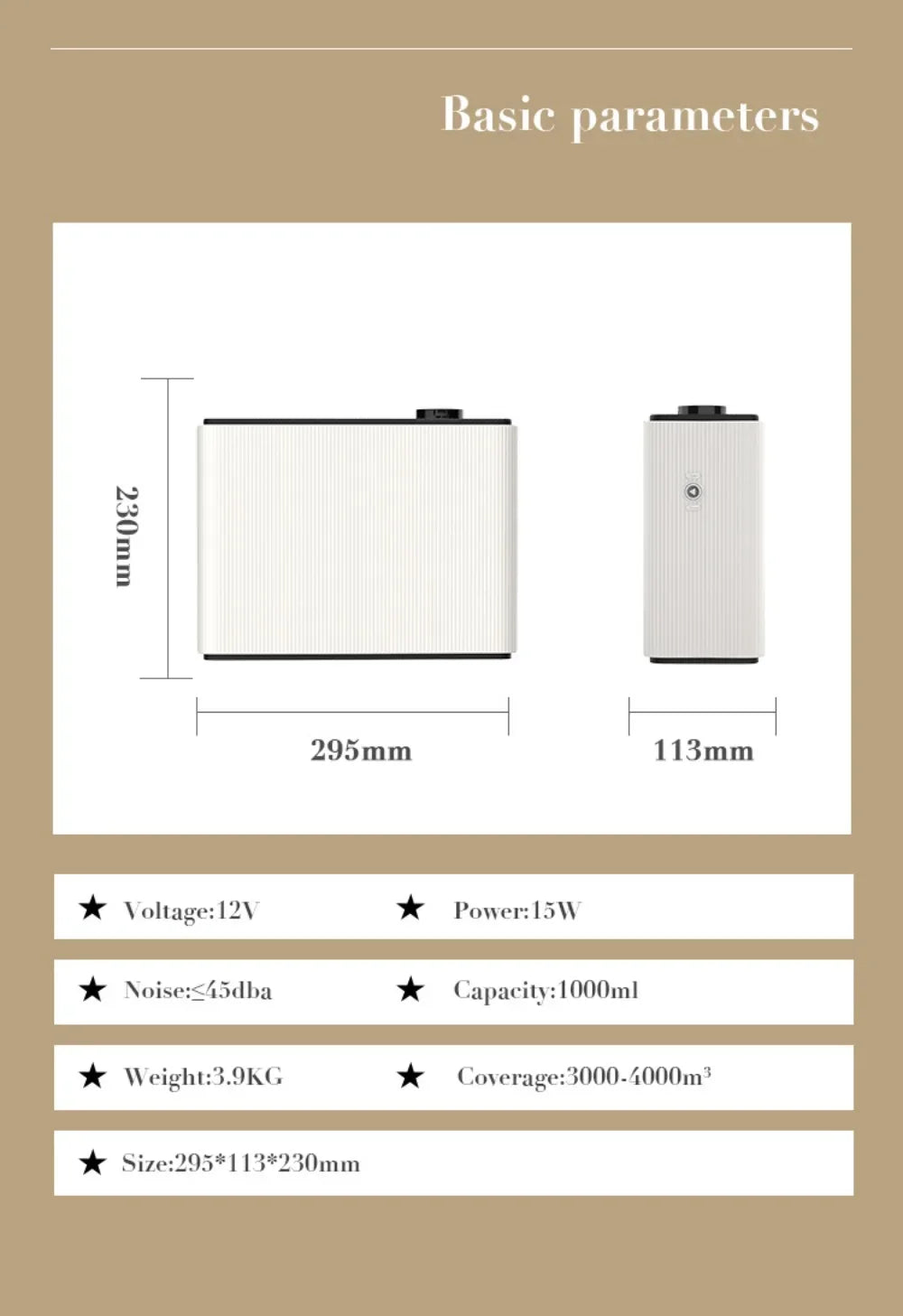 1000ML Fragrance Smart Diffuser with WIFI/ Bluetooth