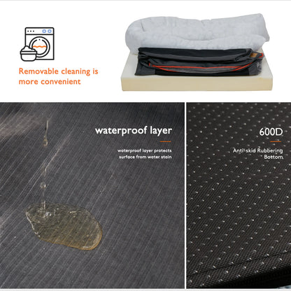 Waterproof Large Dog Bed with Removable and Washable Cover