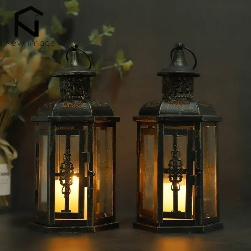 1 Vintage Nordic Candle Holder Lantern.