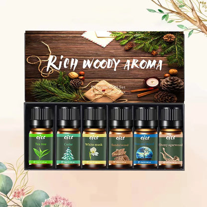 6 Pieces Essential Oils with 6 Fragrance Options -Oils for Sleep Aid