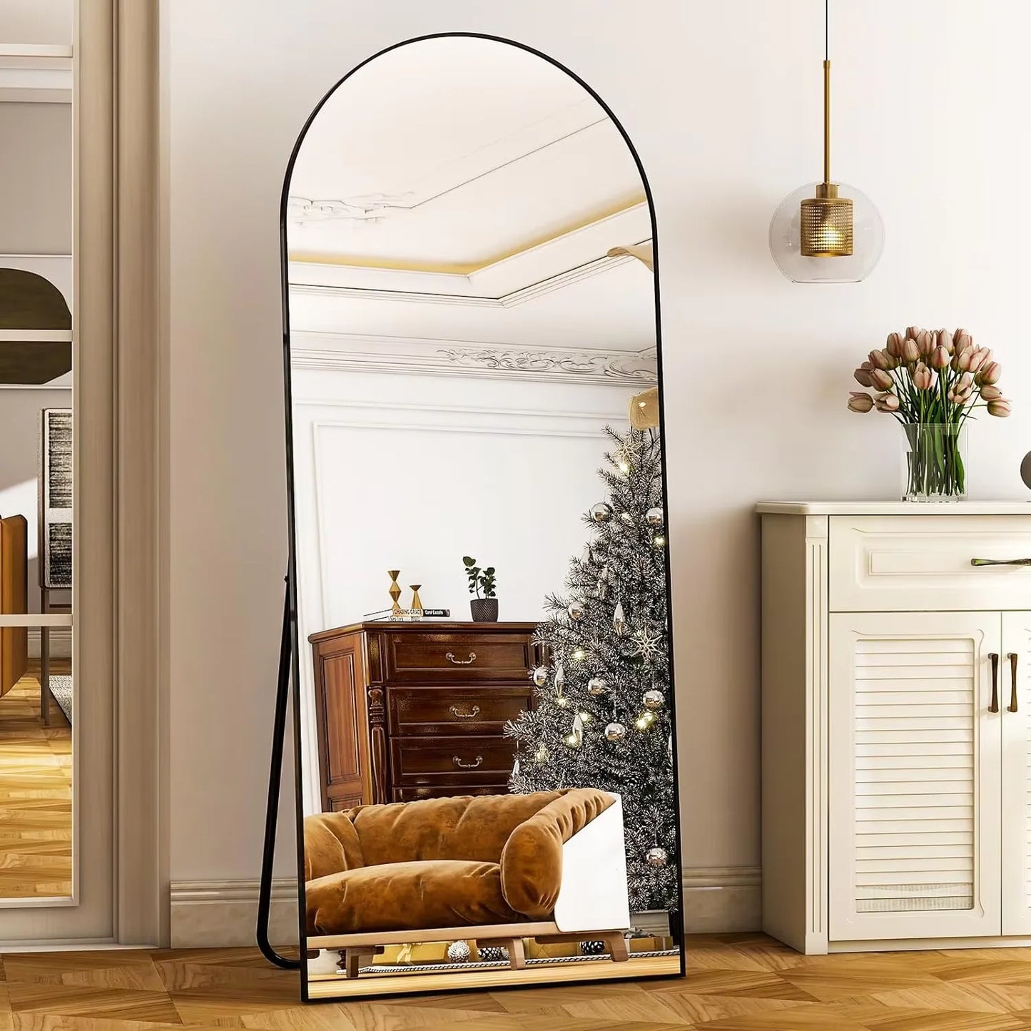 26" x 71" Full Length Mirror - Aluminum Alloy Frame - Extra Large for Bedroom, Living Room