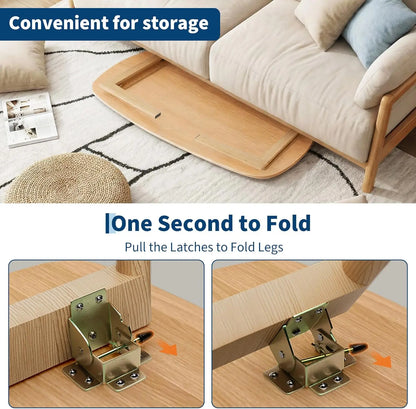 Rectangular Wooden Foldable Coffee, Tea, or Computer Table