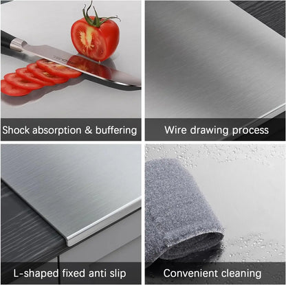 Large  304 Stainless Steel  Countertop Cutting Board