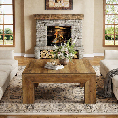 39.4-Inch Square Coffee Table
