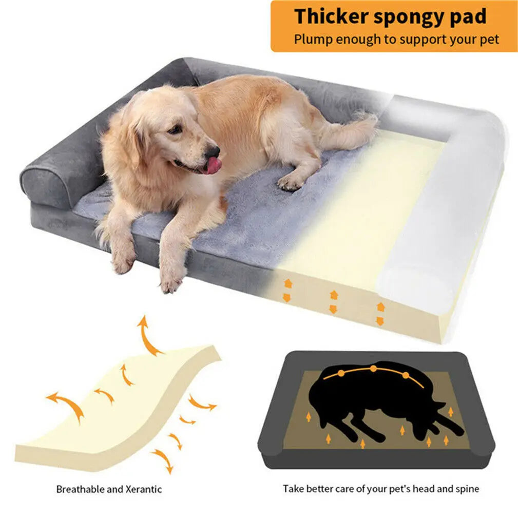 Dog Bed Extra Large Orthopedic Pet Couch with Removable and Washable Cover