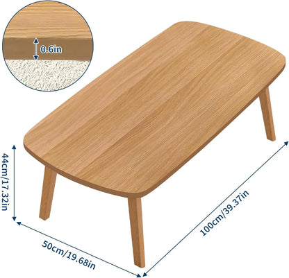 Rectangular Wooden Foldable Coffee, Tea, or Computer Table