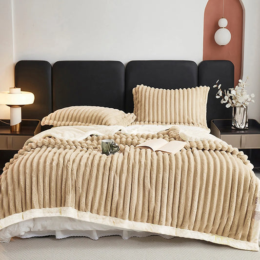 1pc Weighted Fleece Blanket ,8lbs