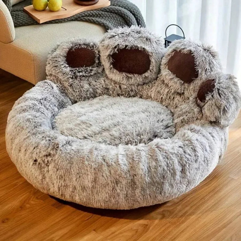 Cute Bear Paw Shaped Pet Bed, L, M, XL Sizes