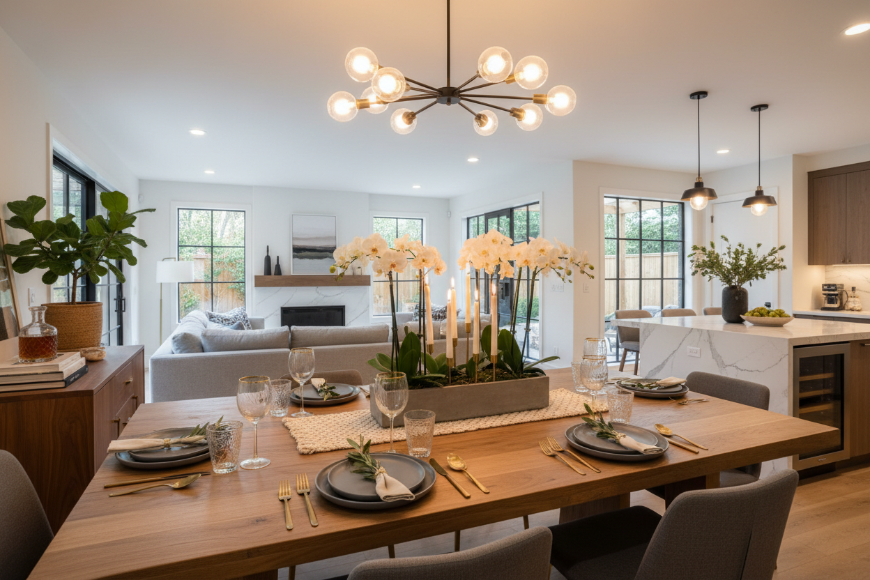 Elegant dining and entertaining space